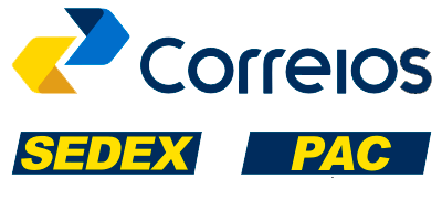 Entrega pelos Correios via PAC ou Sedex para todo o Brasil