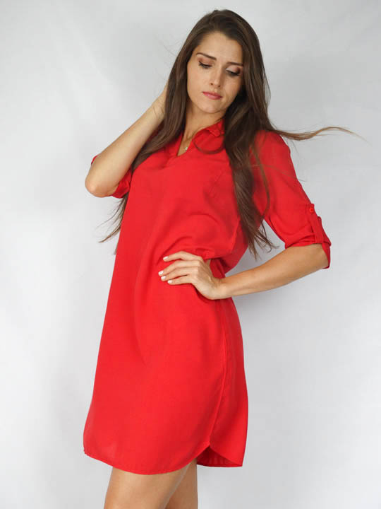 vestido viscose liso