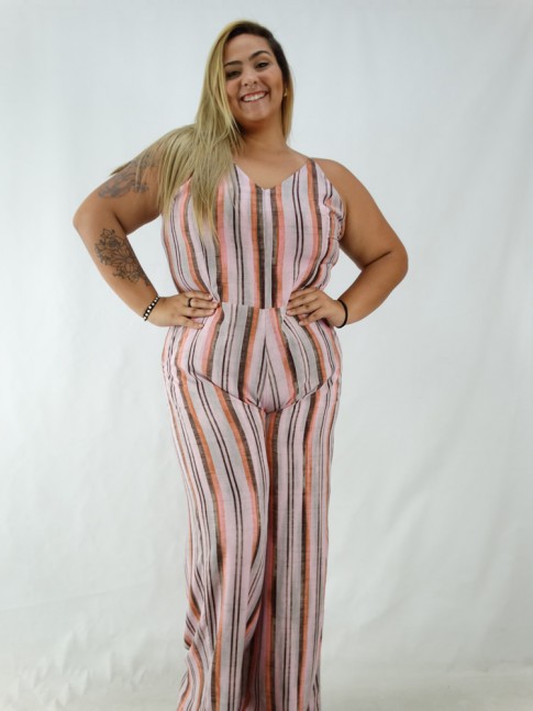 macacão viscose plus size