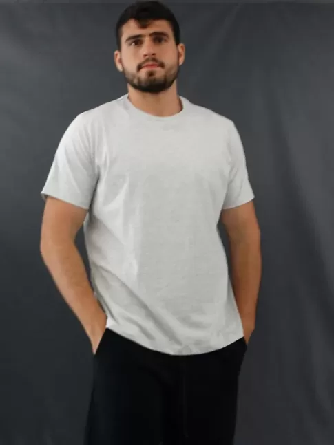 Blusa T-Shirt Masculina Basic Cinza [2010177]