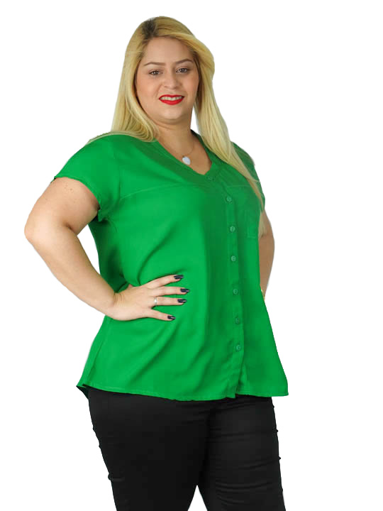 blusa de tecido plus size
